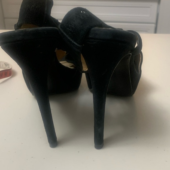 🖤 Diane von Furstenberg Suede Platform Stiletto Heels – 5” – Size 8.5 🖤 - Picture 3 of 6